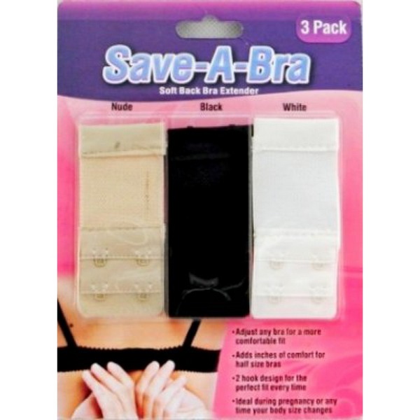 Save-A-Bra, Soft Back Bra Extender, 3 Pack